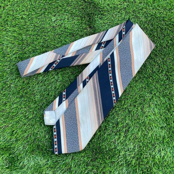 Cervantes vintage 90's striped light multicolor tie - Picture 4 of 8